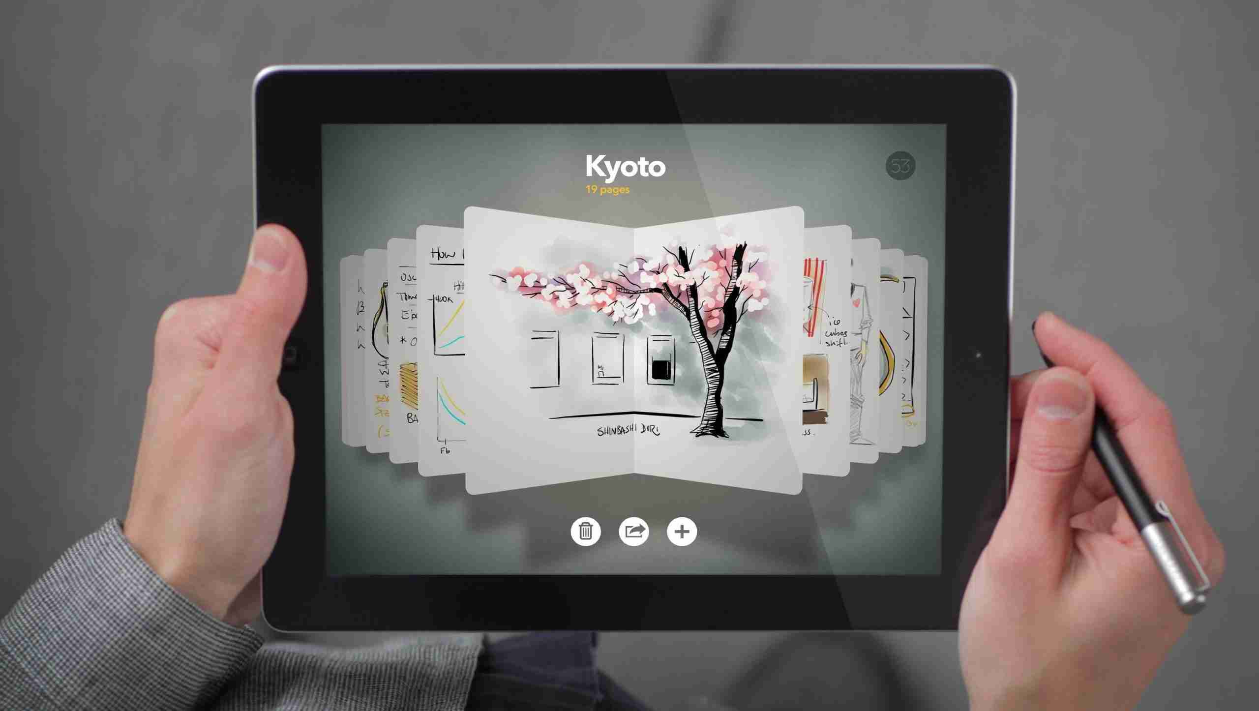 Draw your ideas into sketches with Paper by FiftyThree app for iPad